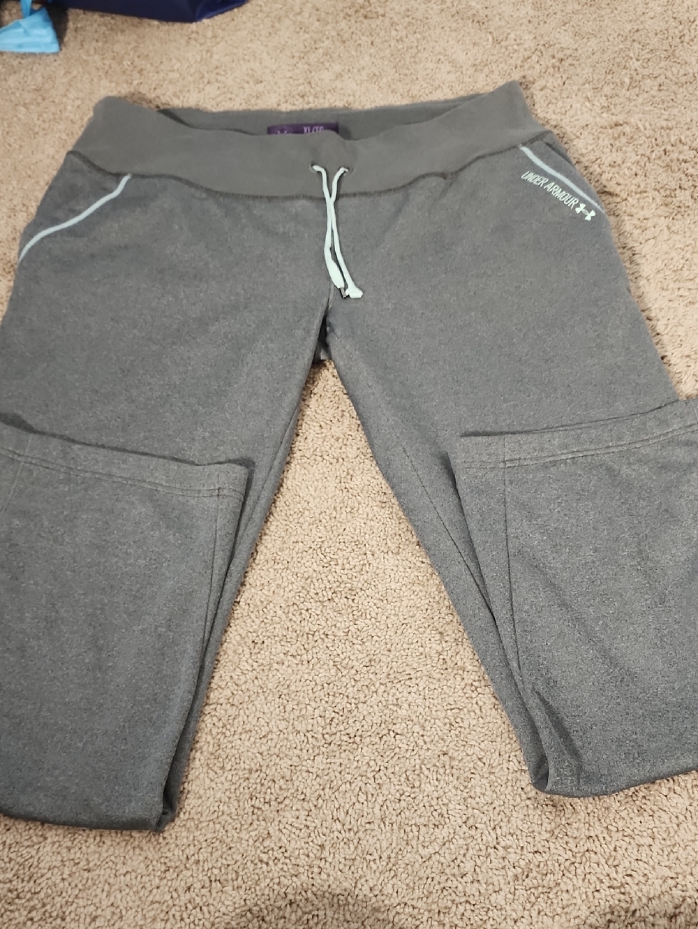 Under Armour Grey Sweats With Wide Bottom
